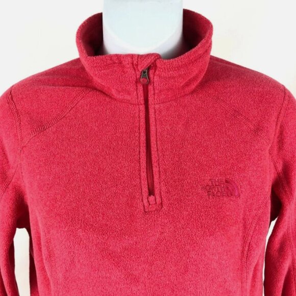 The North Face TKA 100 Microvelour Glacier Fleece - Polartec Classic 1/4 Zip - Picture 2 of 6